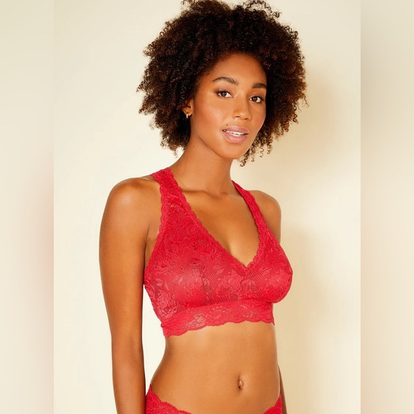 Cosabella - Never Say Never Curvy Racie Racerback Bralette - Red - L - Picture 2 of 8